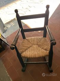 Seggiolina dondolo in legno