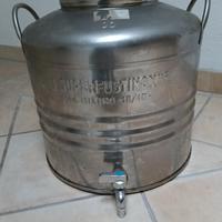 Tanica con rubinetto acciaio inox 30 l
