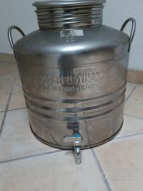 Tanica con rubinetto acciaio inox 30 l