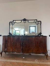 Comò da sala con speccheria chippendales