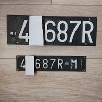 Collezionismo 2 Targhe Vintage anni '70/'80 Mi