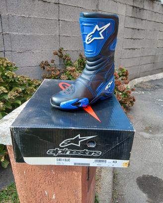Stivali moto Alpinestars S-MX 4 Blue tg.43 