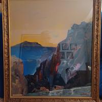 Dipinto Aldo Borgonzoni "MARE A CAPOTESTA"