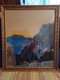 Dipinto Aldo Borgonzoni "MARE A CAPOTESTA"