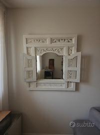 SPECCHIO LEGNO INTAGLIATO VINTAGE 
