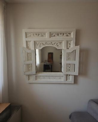 SPECCHIO LEGNO INTAGLIATO VINTAGE 