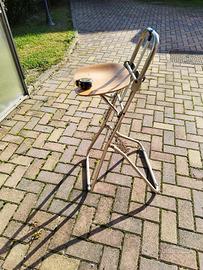 sedia da laboratorio  acciao/legno