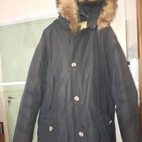 giaccone di Montone con cappuccio e pelliccia 