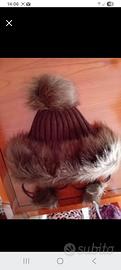 berretto donna con pelliccia 