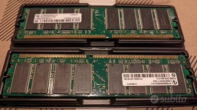 Ram DDR 400 MHz 512 MB x2