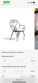 Sedia modello aurora unopiu