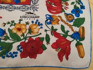 Foulard Longchamp in seta pura