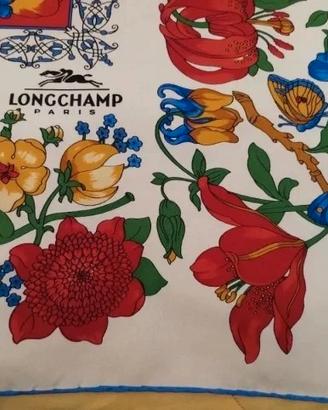 Foulard Longchamp in seta pura