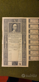 Cartelle Debito Pubblico Regno d'Italia