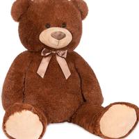 Orso marrone peluche grande 120x60, seduto 80x60