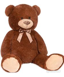 Orso marrone peluche grande 120x60, seduto 80x60