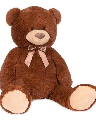 Orso marrone peluche grande 120x60, seduto 80x60