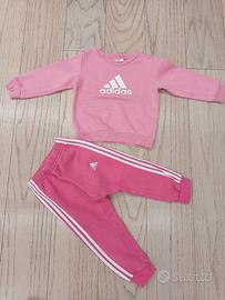 Tuta rosa da bimba Adidas 18-24 mesi