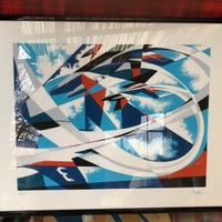 litografia num. originale futurista Tullio Crali