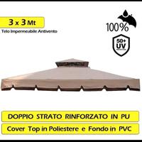telo copertura gazebo modello roma
