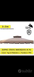 telo copertura gazebo modello roma