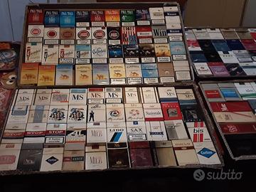 pacchetti di sigarette vintage vuoti