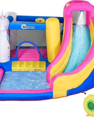 gonfiabile con piscina