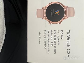 TicWatch C2+ Rose Gold – 2 cinturini, completo