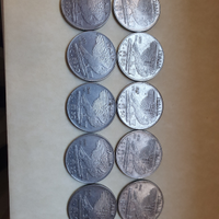 10 pezzi 50 lire centesimi anni 1939/40/41