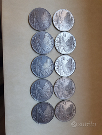 10 pezzi 50 lire centesimi anni 1939/40/41