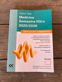 Libro Alpha Test Medicina Semestre filtro 2025/202
