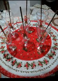 6 bicchieri bibita cristallo.