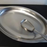 Metallurgica Motta Vassoio inox 18/10 ovale