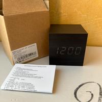 Orologio, sveglia, termometro digitale nero