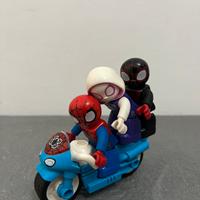 Spiderman Lego duplo con moto