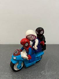 Spiderman Lego duplo con moto
