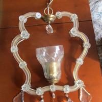 lampadario Stile Maria Teresa anni '50 in cristall
