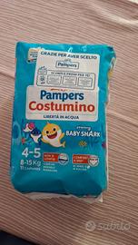 4 pacchi pannolini mare Pampers Costumino tag.4-5