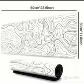 Tappettino Mouse Gaming grande da scrivania