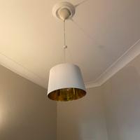 Lampadario Kartell Gè panna con coppia di applique