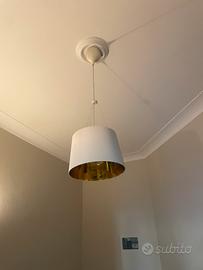 Lampadario Kartell Gè panna con coppia di applique