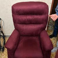 Poltrona elettrica ortopedica reclinabile, allunga