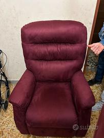 Poltrona elettrica ortopedica reclinabile, allunga