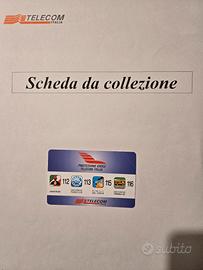 Due schede TELECOM ITALIA da collezione