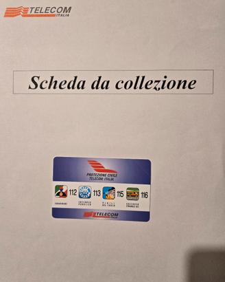 Due schede TELECOM ITALIA da collezione