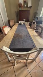 tavolo da pranzo in legno stile rustico/shabby