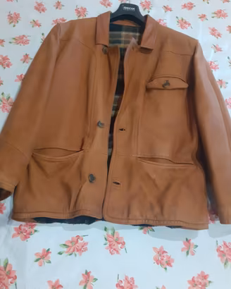 Giacca in vera pelle scamosciata