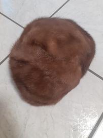 cappello pelliccia vera visone