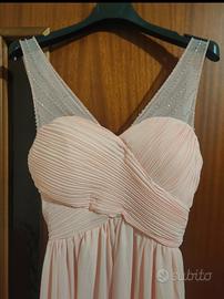 Abito da cerimonia Lei Chic rosa salmone