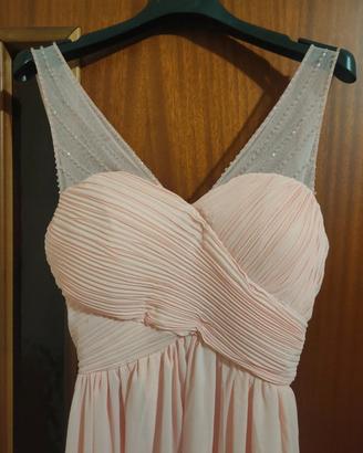 Abito da cerimonia Lei Chic rosa salmone